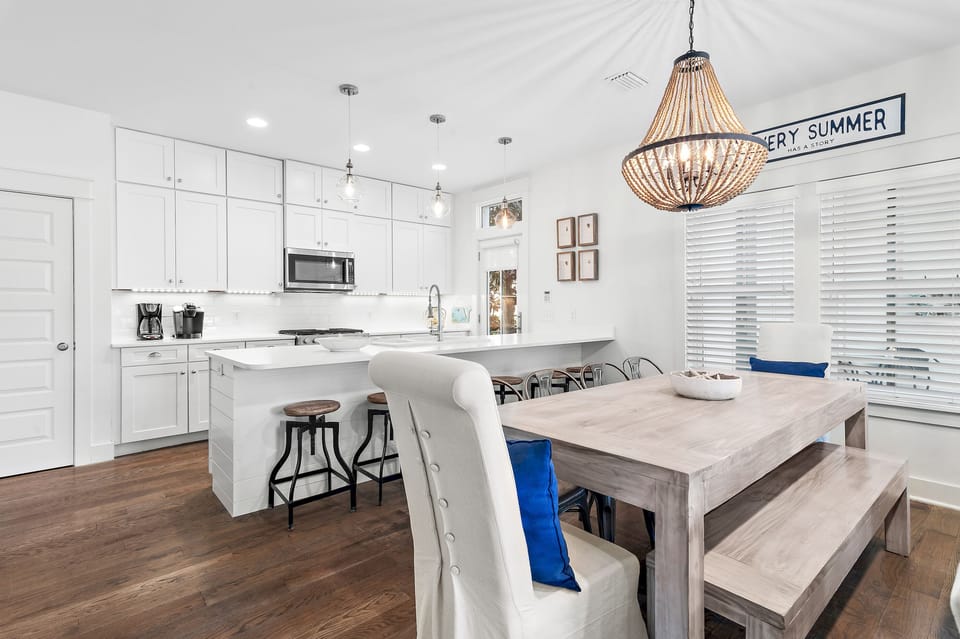 Peek A Boo View - Seacrest Beach - Living, Dining, and Kitchen Area