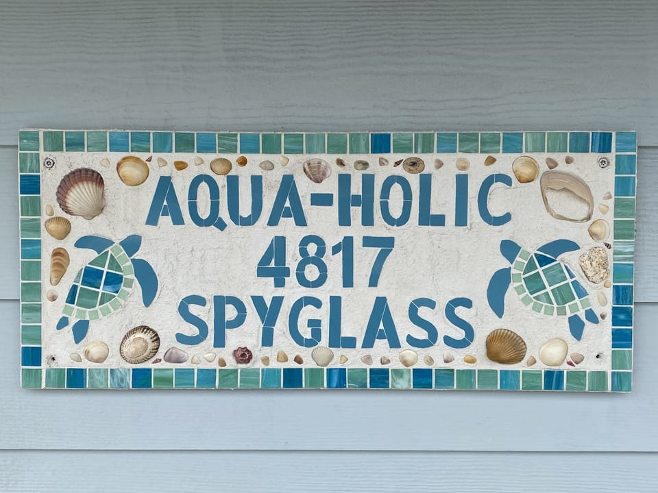 When you see this sign by the driveway, you have arrived at paradise.