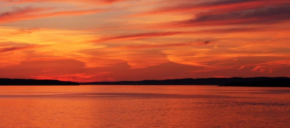 Sunset from our deck.