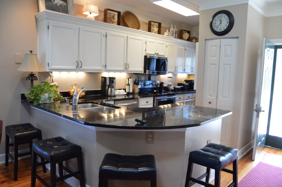 Beautiful Kitchen with bar area that seats 4. 
