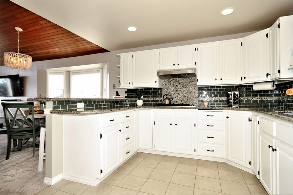 Bright kitchen with every amenity you might imagine for the gourmet cook