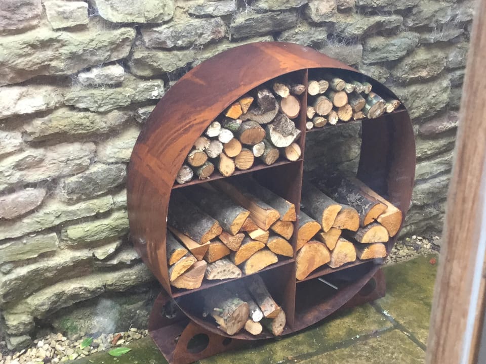 Extra logs for the
Wood Burner outside your door. 