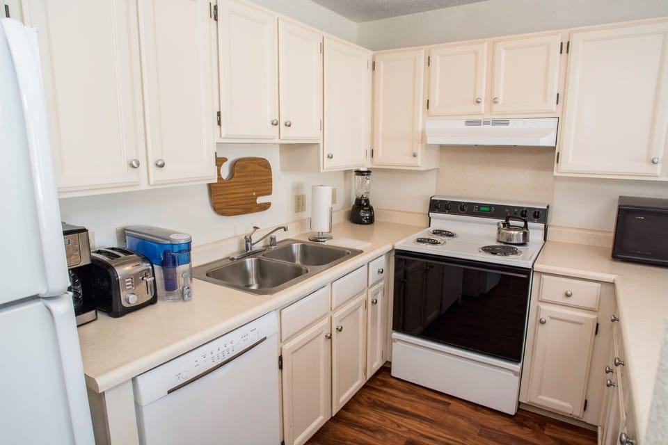 Fully stocked kitchen