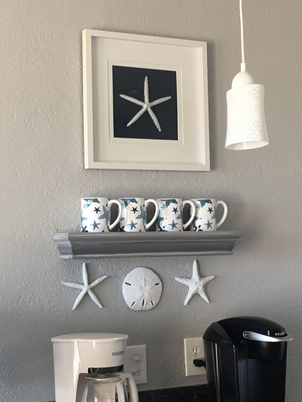 Two coffee makers are provided. 