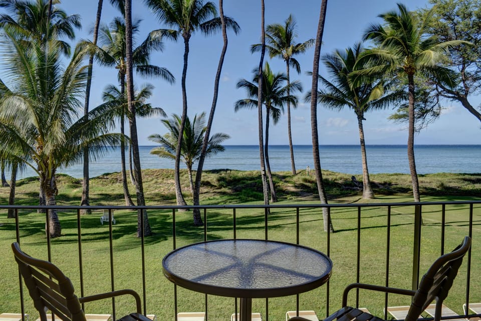 Your private lanai overlooking the ocean