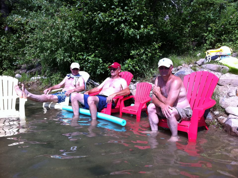 Kick back with your buds on the shore 
