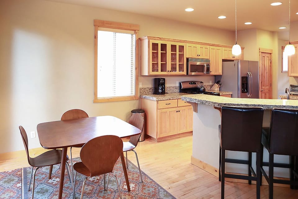 Kitchen nook table~ also perfect for games! 