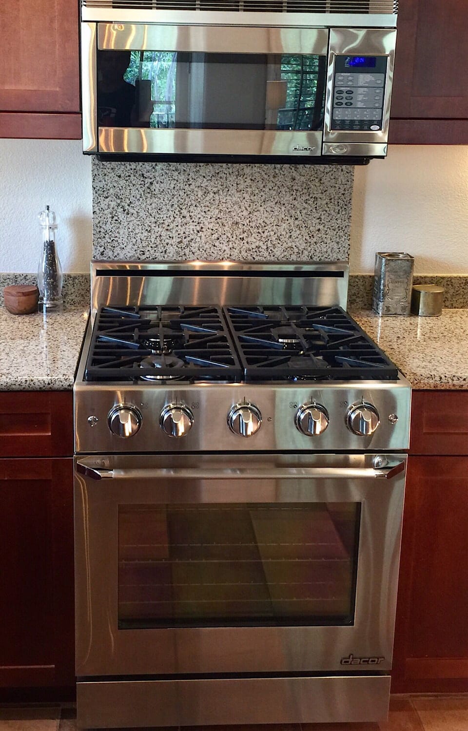 Dacor Professional Stainless Steel Range and Dacor Convection Microwave