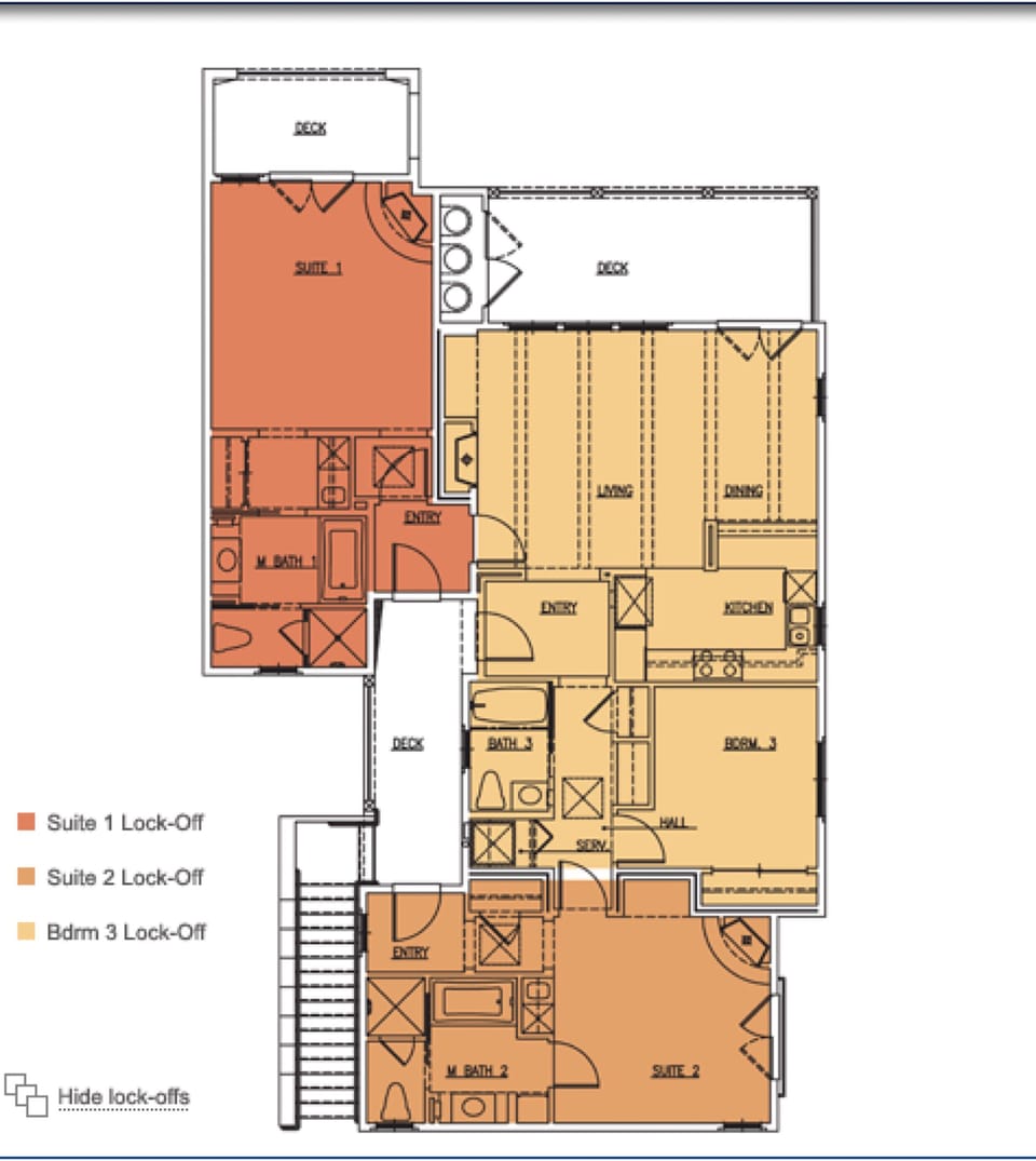 3 Bedroom 3 Bath Floor Plan