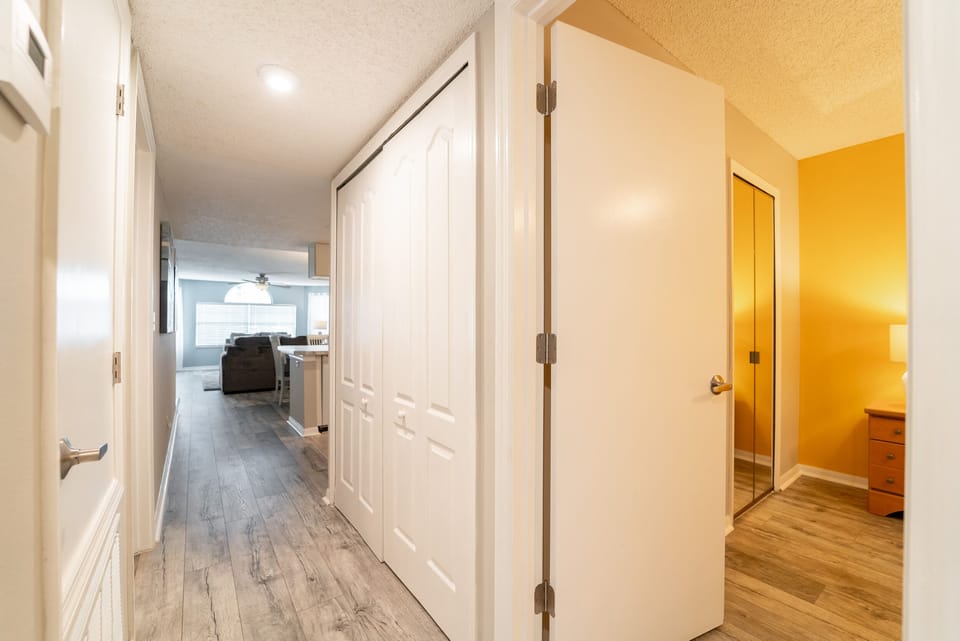 view from hallway into condo