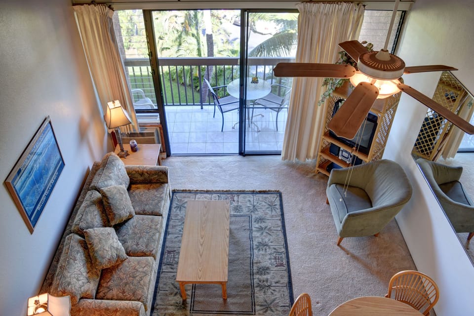 View to downstairs from loft