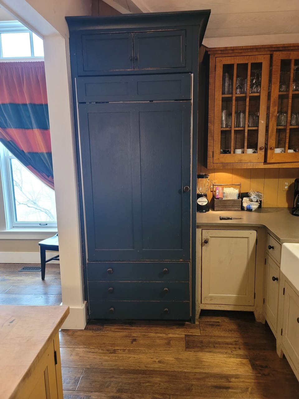 Built-in Refrigerator . One of 4 refrigerators in the house