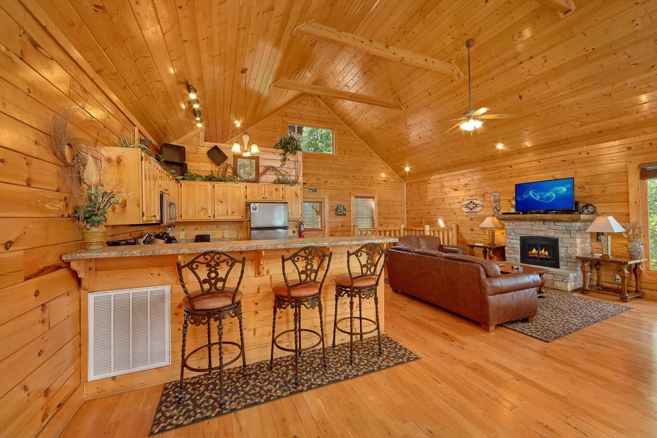 Breakfast bar seating for your convenience