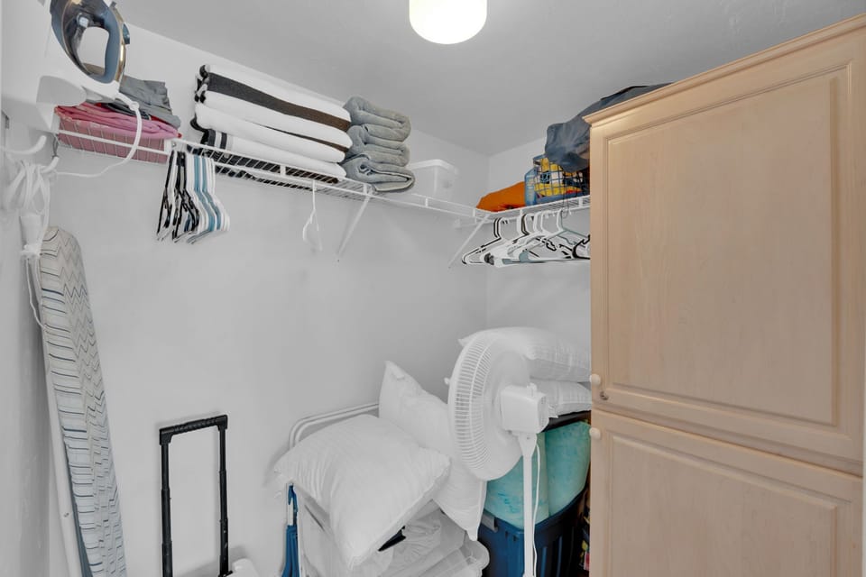 Plenty of closet space for your convenience 