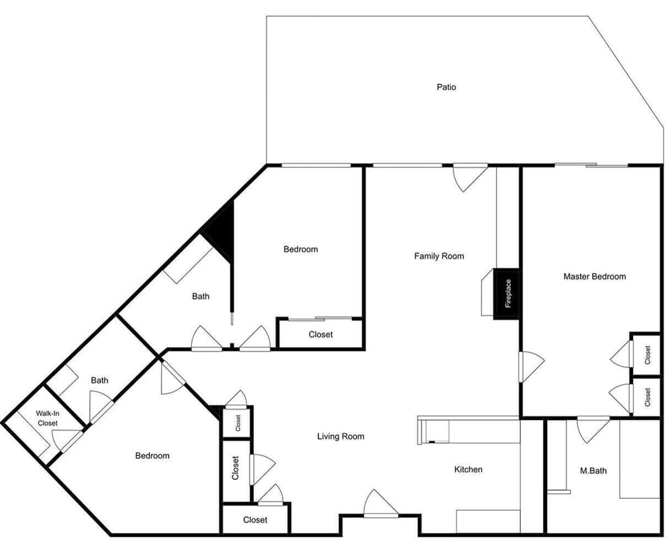 Explore the spacious layout featuring three bedrooms, multiple bathrooms, full kitchen, and your private patio for relaxing.