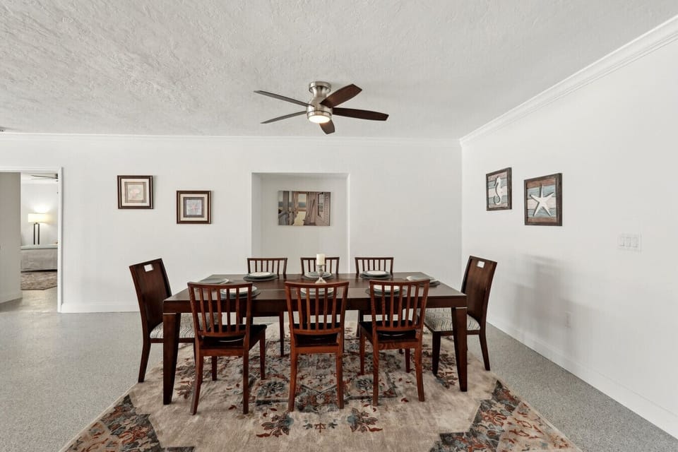 Dining table seats 10