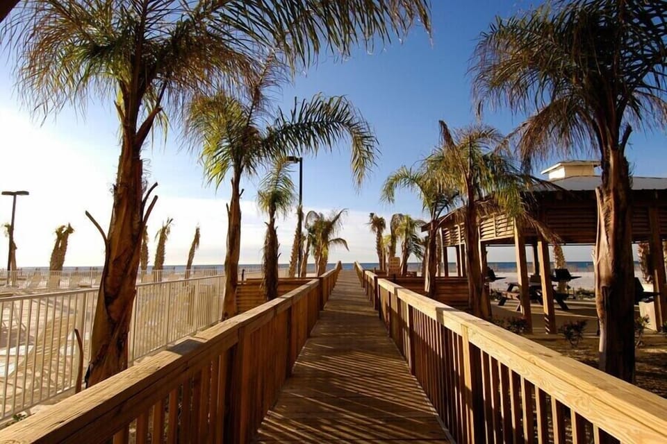 The gorgeous boardwalk leads you to the beautiful Orange Beach! THIS is what vacation is all about!