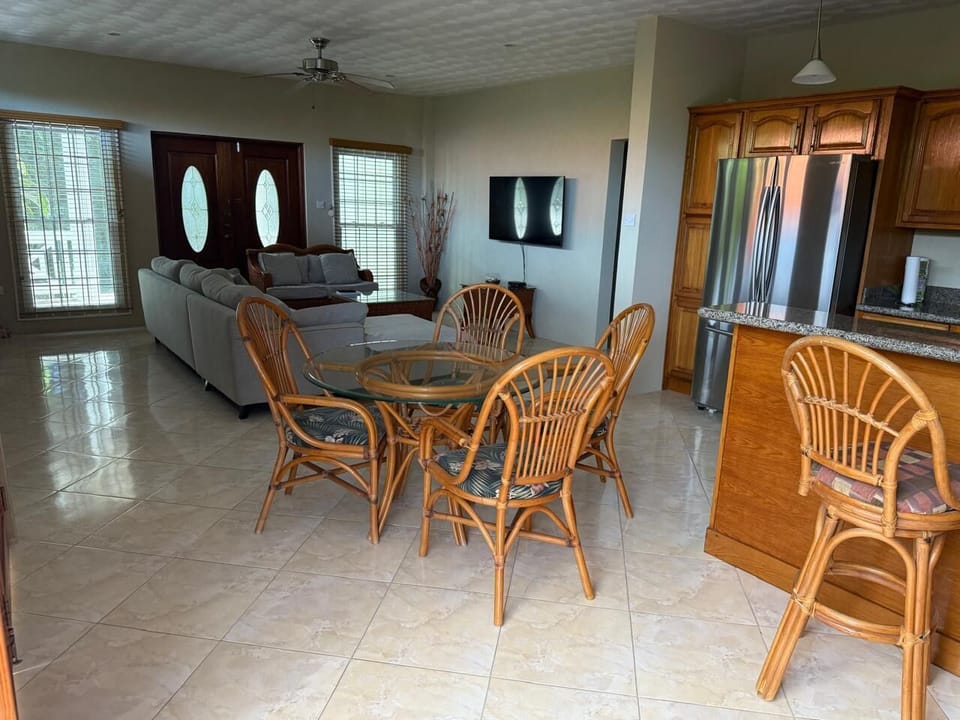 Open Floor Space of Living, Dining and Kitchen