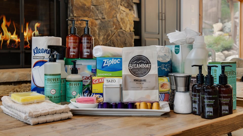 Our homes come stocked with guest essentials.