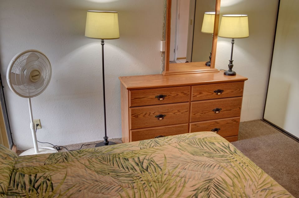 Dresser and fan available