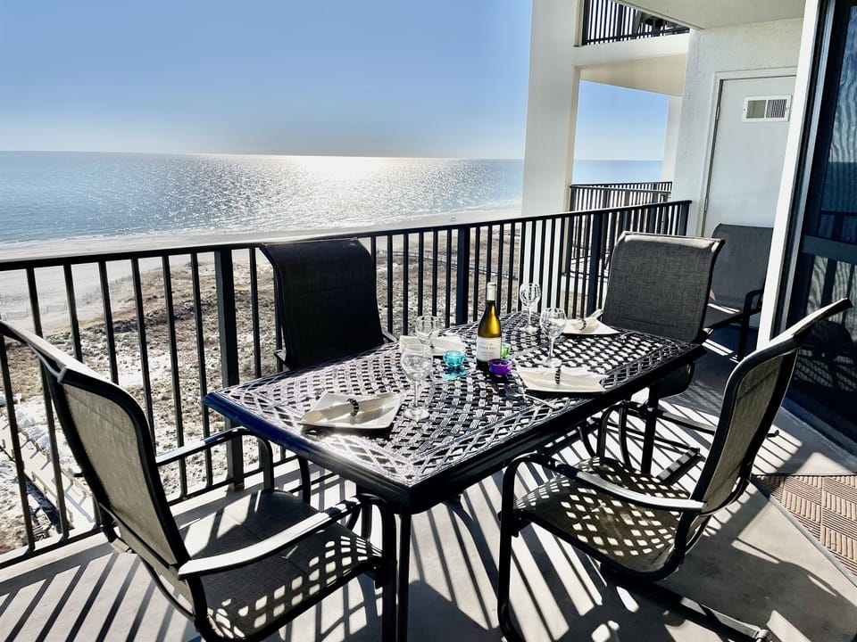 Dinners on the balcony are the BEST!