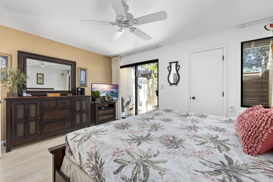 Step into your peaceful retreat with a plush bed, warm natural light, and charming decor that welcomes you home after every adventure.