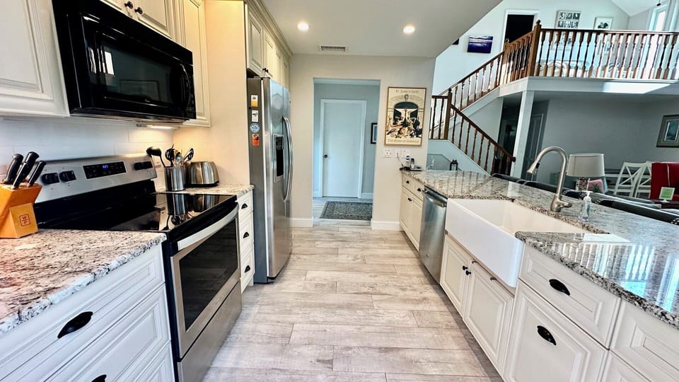 Fully-equipped kitchen.