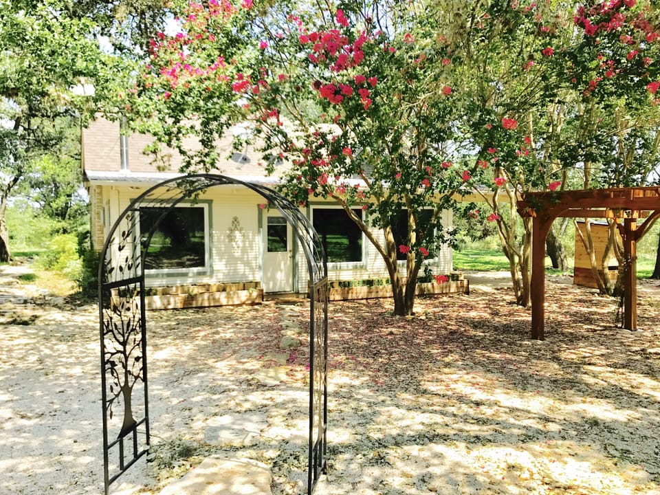 Back entrance to the home