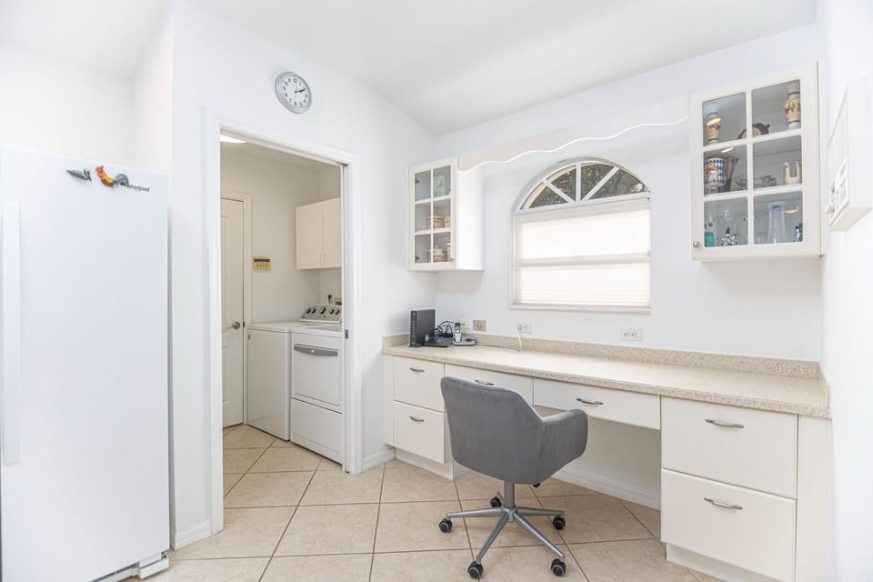 Kitchen desk area