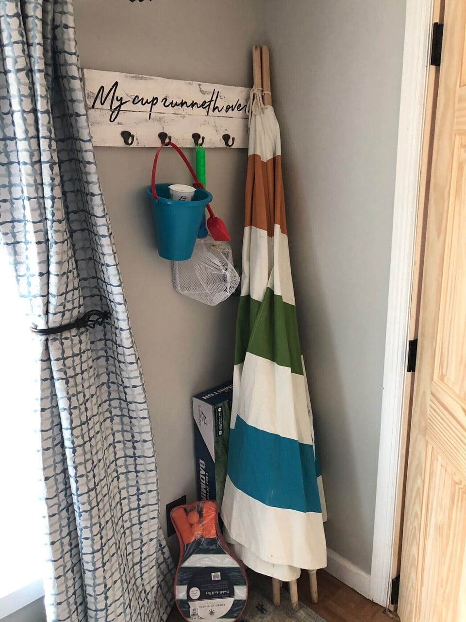 Fun for the kids - a tent and toys for outside