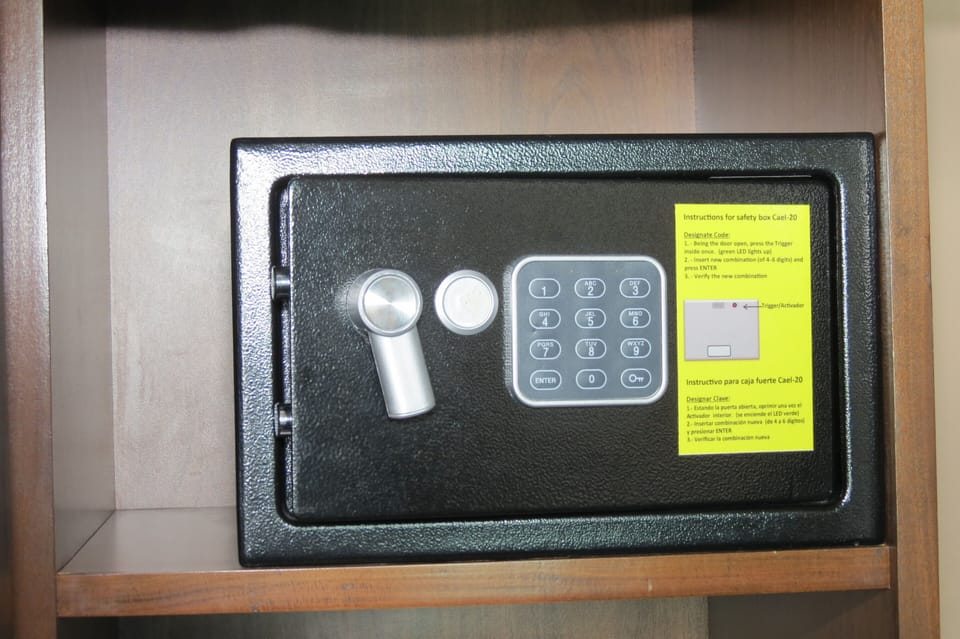 Safe in Master bedroom