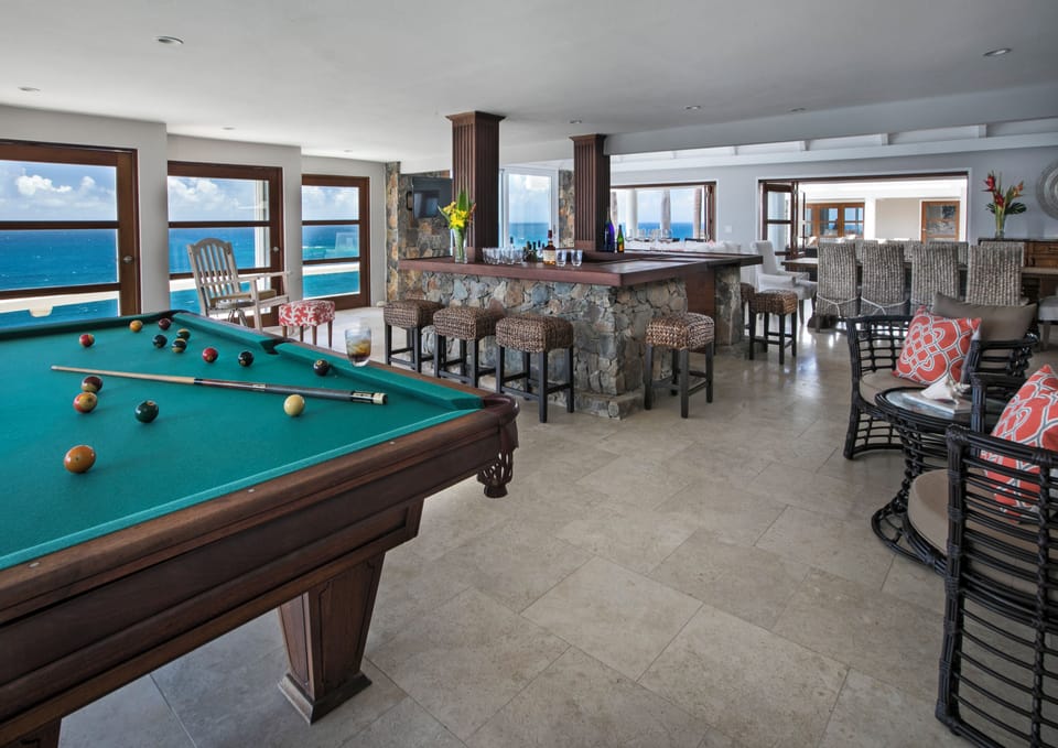 BAR AND POOL TABLE