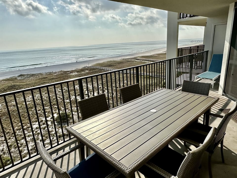 New balcony furniture!  Lots of seating.