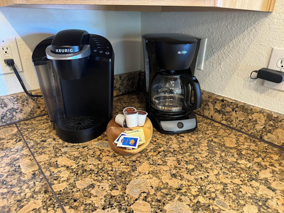 Keurig and regular pot for coffee drinkers 