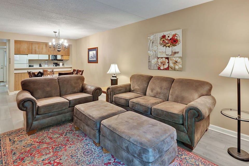 Comfortable living area - This living area gives your family a great place to visit with each other.