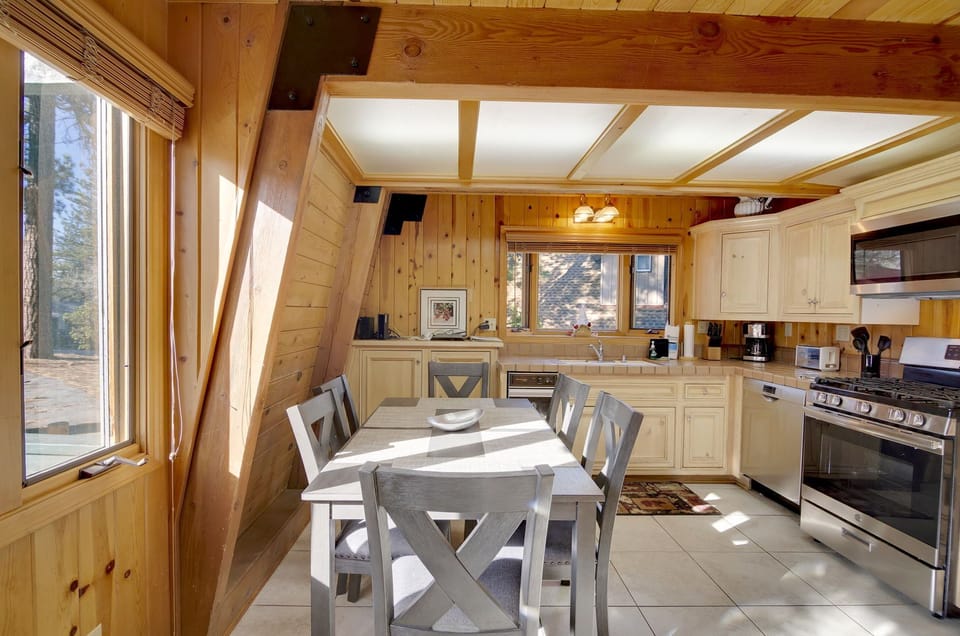 Enjoy your meals around the cute dining table within the kitchen.