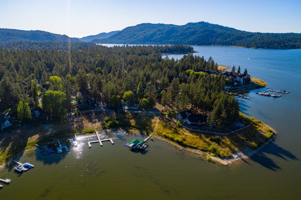 Enjoy your day and a nice view of the lake, mountains at the lake dock, where you can launch your boat.