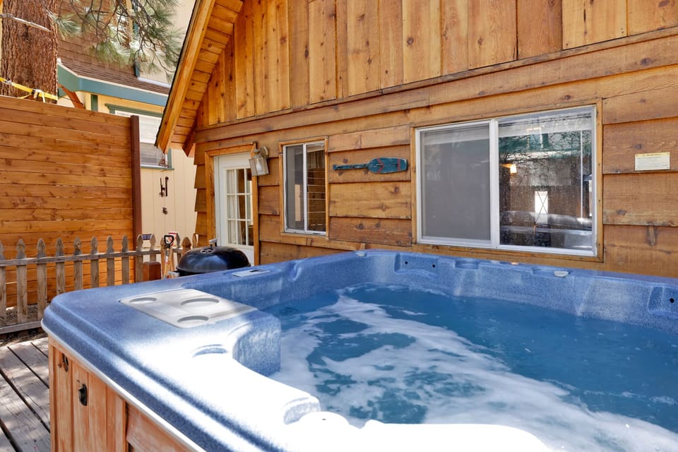 Relax in the bubbling hot tub while gazing at a sky full of stars, creating magical evenings of comfort, serenity, and unforgettable guest experiences.