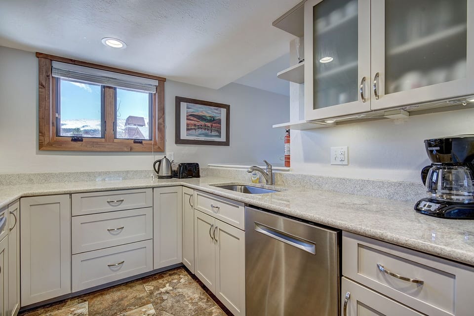 Fully stocked kitchen