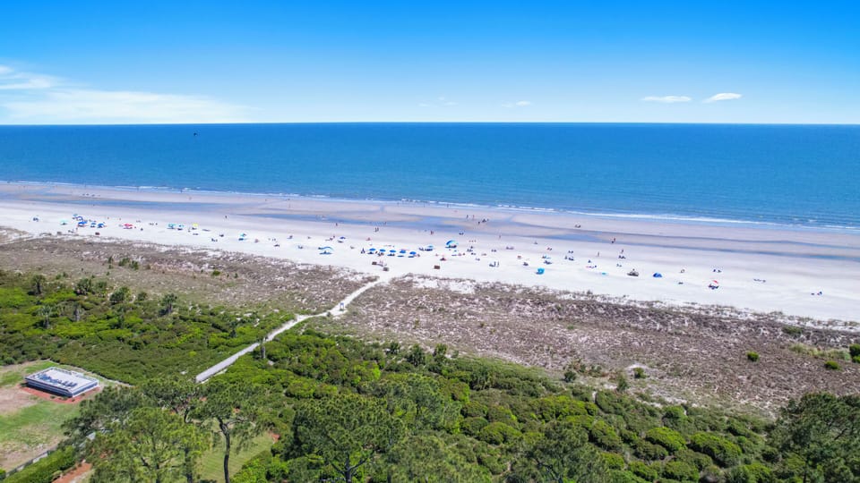 Seaside Villa Drone Photo