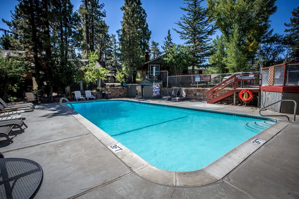 Enjoy a hot summer day at the pool and a nice view of the lake. (only open during the summer)