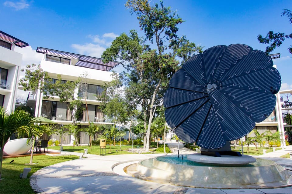 Susteinable development, solar panels
