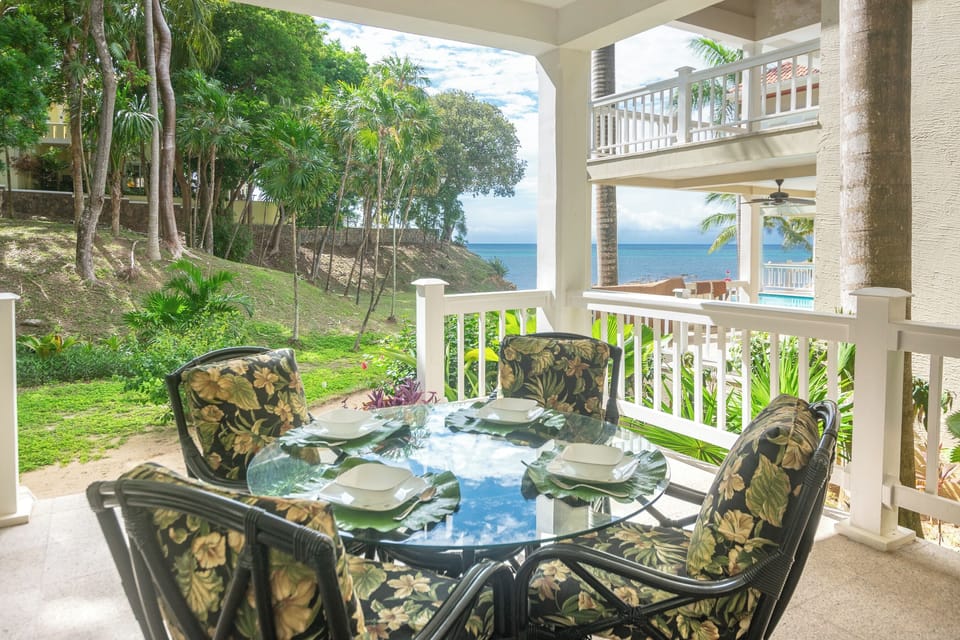Enjoy the view from your private patio