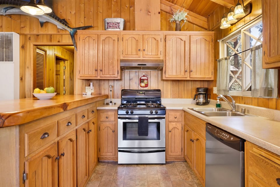 Spacious open kitchen designed for cooking, dining, and conversation