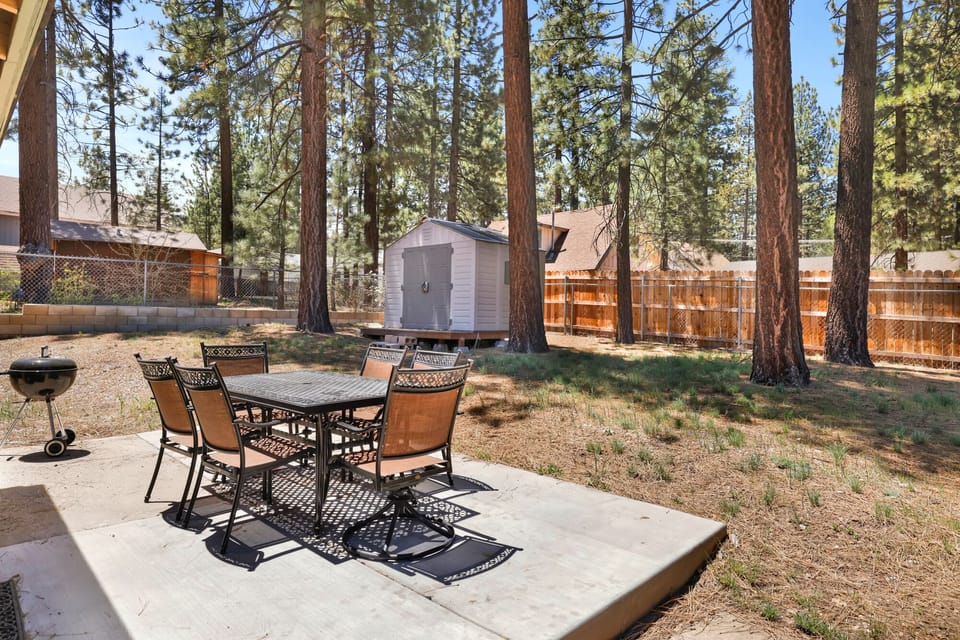 Spacious backyard with room to relax, play, and enjoy the outdoors during your stay