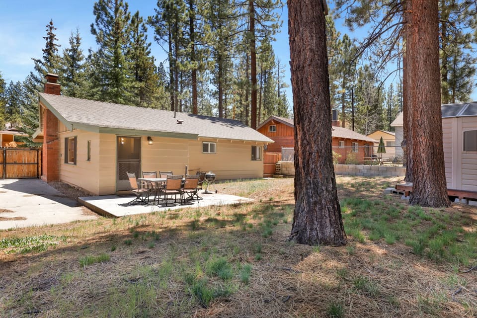 Large backyard perfect for family fun, cookouts, and outdoor gatherings