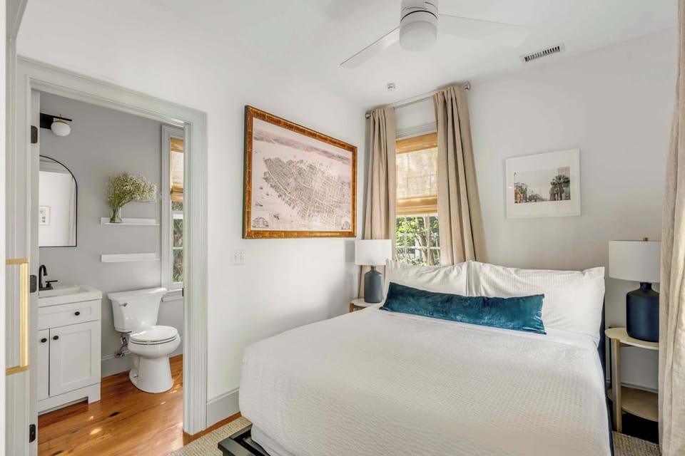 Plush queen size bed
