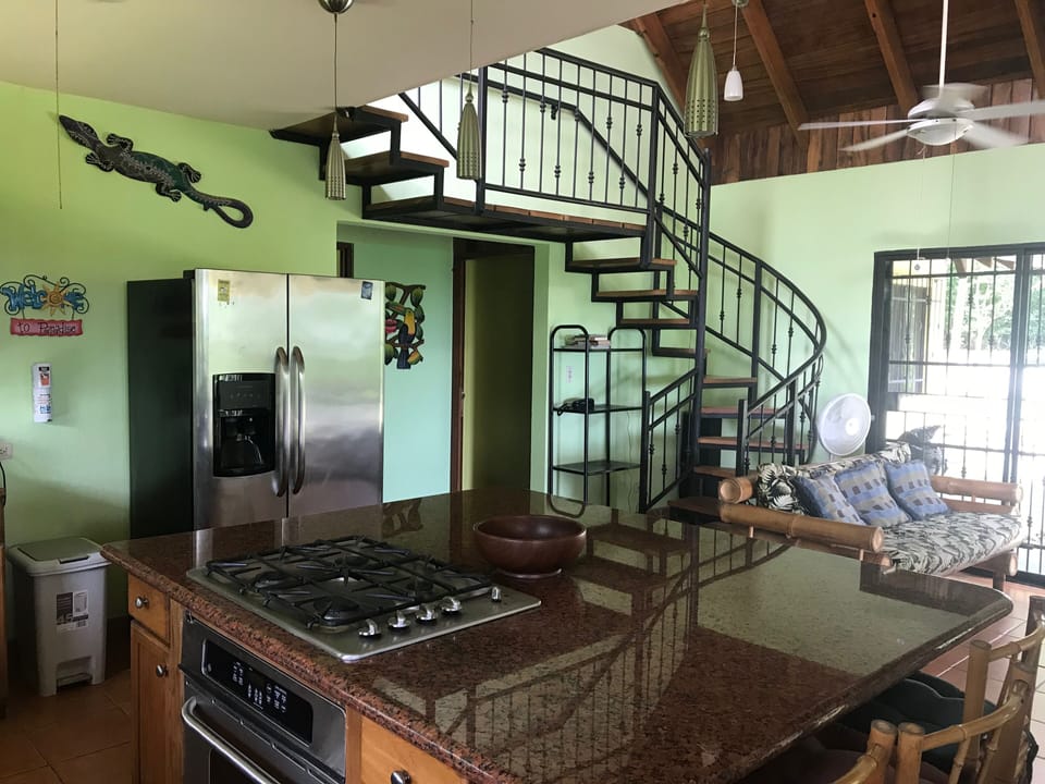 Casa Pericos Living Room & Stairway to Upper Level Bedrooms