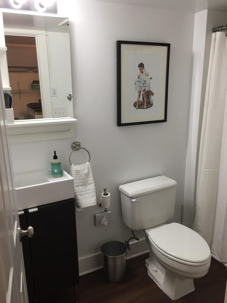 Full downstairs bath with shower