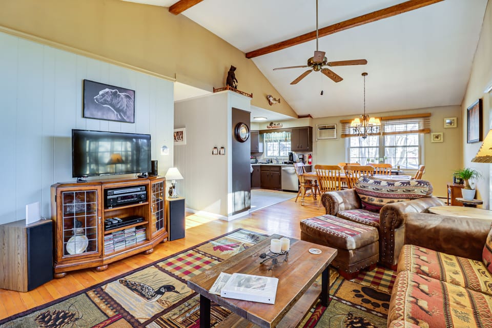 Lake Harmony Vacation Rental | 3BR | 2BA | 1,800 Sq Ft | 2 Stories